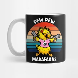 Pew Pew Madafakas: Adorable Duck with Guns Mug